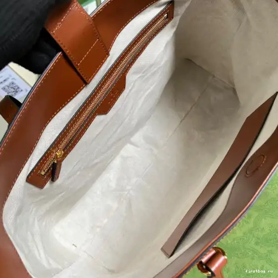 Firstbag ru matelassé GG GUCCI tote medium leather 0527